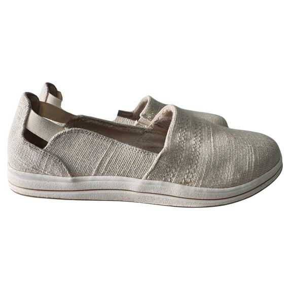 Clarks Shoes - Clarks Womens Sz 7M Cloud Steppers Breeze Step II Shoe Natural Interest Slip On